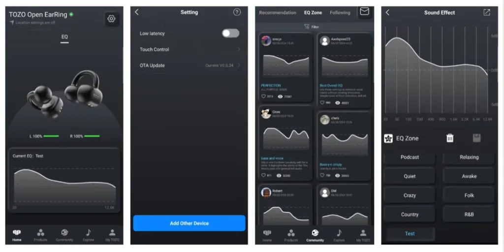 TOZO OpenEarRing App