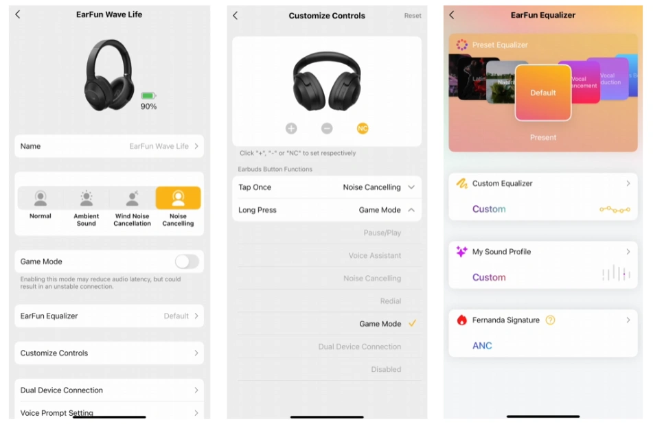 EarFun Wave Life App